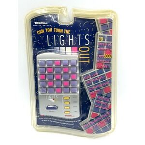 Vintage 1995 Tiger Electronics Lights Out Puzzle Game Full Size Model 7-574 NEW